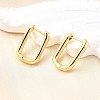 Brass Huggie Hoop Earrings EJEW-F245-04G-A-5