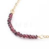 January Birthstone Natural Garnet Beaded Bracelets X-BJEW-JB06092-01-2