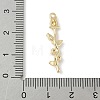 Brass Micro Pave Cubic Zirconia Pendants LS-KK-M326-13C-G-3