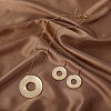 Alloy Dangle Earrings & Pendant Necklaces Sets for Women FS-WG44CF3-01-2