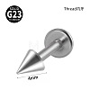 G23 Titanium 17 Gauge Threadless Labrets WGEEA58-16-1