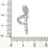 Rack Plating Brass Micro Pave Cubic Zirconia European Dangle Charms KK-L210-015P-P-3