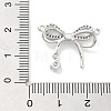 Brass Micro Pave Clear Cubic Zirconia Pendants ZIRC-L104-005P-3