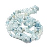 Natural Aquamarine Chip Beads Strands G-L154-19-4