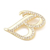 Brass Micro Pave Clear Cubic Zirconia Pendants CU-CBA8481-01G-B-2