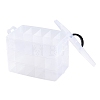 (Defective Closeout Sale: Cracks) 26 Grids Plastic Handled Organizers AJEW-XCP0002-54-2