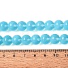 Transparent Glass Imitation Cat Eye Beads Strands GLAA-Q110-01C-06-4