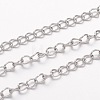304 Stainless Steel Curb Chains CHS-K005-03P-0.6mm-1