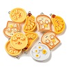 Opaque Resin Pendants RESI-E054-05P-1