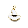 Brass Enamel Pendants KK-K400-23G-01-1