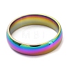 Ion Plating(IP) 304 Stainless Steel Flat Plain Band Rings STAS-I160-B-16mm-M-2