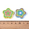 Opaque Acrylic Enamel Beads SACR-T035-34M-3