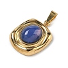 Natural Blue Agate(Dyed & Heated) Pendants STAS-D209-01G-10-2