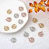 5Pcs Brass Micro Pave Clear Cubic Zirconia Pendants ZIRC-SZ0003-33B-3