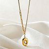 304 Stainless Steel Pave Clear Cubic Zirconia Pendant Necklaces WG5E316-04-1