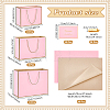 20Pcs 3 Styles Paper Gift Tote Bags with Polyester Gold Ribbon ABAG-WA0001-36A-2