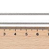 Tarnish Resistant 1.5mm 316 Surgical Stainless Steel Snake Chain Necklaces STAS-D064-2