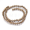 Electroplated Non-magnetic Synthetic Hematite Beads Strands G-P392-B06-1