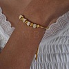 Adjustable 304 Stainless Steel Crystal Rhinestone Beads Slider Bracelets WGA9DD2-01-1