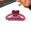 Heart Plastic Claw Hair Clips PW-WG64998-17-1