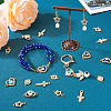 40Pcs 20 Styles Evil Eye Zinc Alloy Enamel Connector Charms ENAM-TA0001-37-15