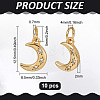 10Pcs Brass Charms KK-BC0015-66A-2