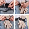 6Pcs Nylon Cable Tie with Plastic Clasp Gloves Holder AJEW-FH0001-49-2