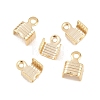 Brass Folding Crimp Ends KK-C163-07G-1