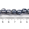 Handmade Blue and White Porcelain Beads Strands PORC-I027-02D-4