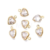 Cubic Zirconia Charms GLAA-T023-11F-1