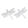 Tarnish Resistant 201 Stainless Steel Filigree Pendants STAS-S118-016P-1