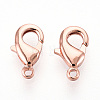 Brass Lobster Claw Clasps KK-YW0004-01A-RG-1