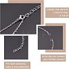 Unicraftale 12Pcs 304 Stainless Steel Box Chains/Venice Chains Bracelets Making MAK-UN0001-18-6