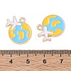 Alloy Enamel Pendants AL-CBAE435-04G-3