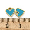 316 Surgical Stainless Steel Enamel Charms STAS-M073-37A-01G-3