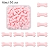 50Pcs UV Plating Acrylic Beads PACR-YW0001-27B-1