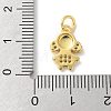 Brass Micro Pave Cubic Zirconia Pendants KK-P292-21B-G-3