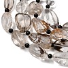 Natural Lodolite Quartz Beads Strands G-F820-M01-02-4