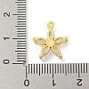 Rack Plating Brass Clear Cubic Zirconia Pendants KK-P277-21G-3