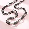 Vintage 304 Stainless Steel Mixed Chain Necklaces NJEW-C115-06AS-2