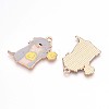 Alloy Enamel Pendants ENAM-T022-02B-01-2