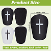 2 Pairs 2 Colors Plastic Shin Guard AJEW-CN0007-05B-2
