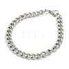 304 Stainless Steel Curb Chain/Twisted Chain Bracelets STAS-A028-B143-2