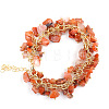 Natural Red Agate  Bead Bracelets PW-WG73957-13-1