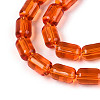 Transparent Glass Beads Strands GLAA-T028-14T-03-3