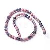 Frosted Natural Rhodonite Round Bead Strands G-E487-12-8mm-3