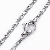 304 Stainless Steel Lumachina Chain Necklaces NJEW-H445-07P-2