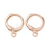 Brass Leverback Earring Findings KK-CBA8EB2-08RG-1