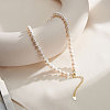 Potato Natural Freshwater Pearl Beaded Necklaces NJEW-G153-06G-5