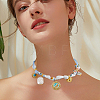 Polyester Scarf Necklaces for Women NJEW-HS00028-5